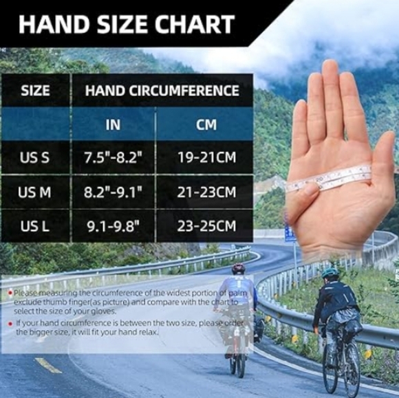 Cycling Gloves Mountain Bike Gloves Bicycle Gloves SBR Pad Anti-slip Gray New - Picture 7 of 7
